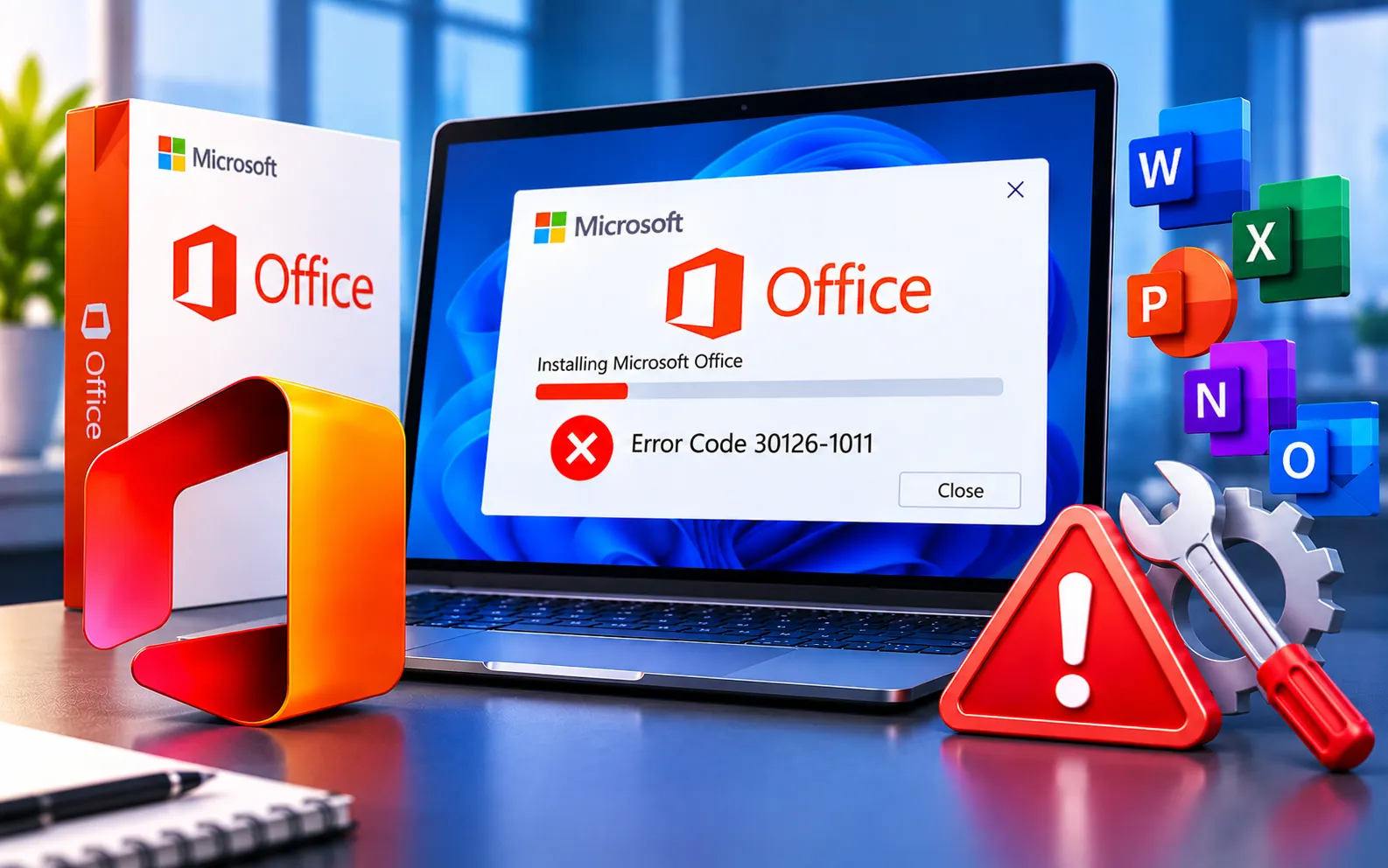 Microsoft Office Error Code 30126-1011 fix